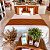 Peseira Decorativa Nervuras com Forro - Terracota - Imagem 1