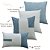 Kit 4 Capas de Almofadas Decorativas Deminas 45x45 - Coleção Serenity - Boucle Azul - Imagem 6