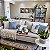Kit 4 Capas de Almofadas Decorativas Deminas 45x45 - Coleção Serenity - Boucle Moldura Azul - Imagem 2