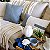 Kit 4 Capas de Almofadas Decorativas Deminas 45x45 - Coleção Serenity - Boucle Moldura Azul - Imagem 3