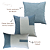 Kit 3 Capas de Almofadas Decorativas Deminas 45x45 - Coleção Serenity - Boucle Azul - Imagem 6