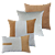 Kit 4 Capas de Almofadas Decorativas Deminas 45x45 - Coleção Serenity - Boucle Caramelo - Imagem 1