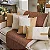 Kit 3 Capas de Almofadas Decorativas Deminas 45x45 - Coleção Serenity - Boucle Caramelo - Imagem 2