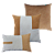 Kit 3 Capas de Almofadas Decorativas Deminas 45x45 - Coleção Serenity - Boucle Caramelo - Imagem 1