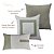 Kit 3 Capas de Almofadas Decorativas Deminas 45x45 - Coleção Serenity - Boucle Moldura Verde - Imagem 4