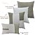 Kit 4 Capas de Almofadas Decorativas Deminas 45x45 - Coleção Serenity - Boucle Geometrico Verde - Imagem 4