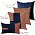 Kit 4 Capas de Almofadas Decorativas Deminas 50x50 - Coleção Indigo - Imagem 5