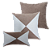 Kit 3 Capas de Almofadas Decorativas Deminas 45x45- Coleção Natural-Marrom - Imagem 1