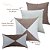 Kit 4 Capas de Almofadas Decorativas Deminas 45x45- Coleção Natural-Marrom - Imagem 3
