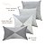Kit 4 Capas de Almofadas Decorativas Deminas 45x45- Coleção Natural-Off - Imagem 3