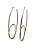 Brinco argola oval lisa - Imagem 1