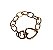 Pulseira elos  lisos com fecho mosquetão - Imagem 1