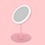 ESPELHO DE MESA OVAL ROSA COM LED - Imagem 1
