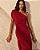 Vestido Drapeado Jersey Ombro Único - Imagem 2