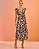 Vestido Midi Crepe Babados Floral - Imagem 1