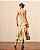 Vestido Jacquard Floral com Cinto - Imagem 2