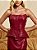 Conjunto em Couro Corset e Saia Midi - Imagem 2