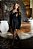 Conjunto Blazer com Cinto Faixa e Short Saia com Botão Metálico - Imagem 4