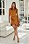 Vestido drapeado com piercing frontal - Imagem 1