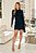 Vestido drapeado com piercing frontal - Imagem 3