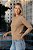 Blusa Tricot Manga Longa Detalhe Rebite - Imagem 5