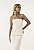 Conjunto Alfaiataria Top Plissado com Lapelas e Saia Offwhite - Imagem 3
