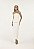 Conjunto Alfaiataria Top Plissado com Lapelas e Saia Offwhite - Imagem 1