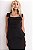 Vestido Alfaiataria Midi Top Peplum com Alça Preto - Imagem 3