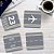 Kit com 4 Porta Copos Acrílico Pista Aviação - Imagem 1