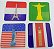 Porta Copos Acrílico Países Kit com 4 - Imagem 4