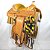 Sela Prova De Laço Amarela Americana Entalhada Completa Arreada Profissional 16 Polegadas Couro - Imagem 8