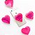 Pop Socket Ágata formato coração cor rosa | Phone Grip - Imagem 1
