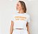 T-shirt Yoga Cropped Branca - Chaturanga and Chill - Imagem 1