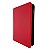 Pasta Binder Premium 9 bolsos com zíper, p/ 540 cards TCG, carregamento lateral dupla face, capa de couro PU (vermelho) - Imagem 1
