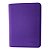 Pasta Binder Premium 9 bolsos com zíper, p/ 540 cards TCG, carregamento lateral dupla face, capa de couro PU (roxo) - Imagem 2