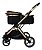 Carrinho de passeio PET Unique  Europeu Golden Club Baby 3 em 1 Dourado e Preto - Imagem 2