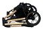 Carrinho de passeio PET Unique  Europeu Golden Club Baby 3 em 1 Dourado e Preto - Imagem 6