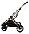 Carrinho de passeio PET Unique  Europeu Golden Club Baby 3 em 1 Dourado e Preto - Imagem 9