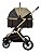 Carrinho de passeio PET Unique  Europeu Golden Club Baby 3 em 1 Dourado e Marrom - Imagem 2
