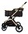 Carrinho de passeio PET Unique  Europeu Golden Club Baby 3 em 1 Dourado e Marrom - Imagem 3