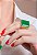 Anel Quadrado Verde Bandeira - Imagem 2