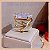Anel Pedra Natural Drusa de Quartzo Cinza - Pedra Semilapidada - Banho Ouro 18K - Semijoia de Luxo - Imagem 5