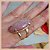 Anel Pedra Natural Jaspe Rosa - Banho Ouro 18K - Semijoia de Luxo - Imagem 5