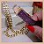 Bracelete Luxo com Sete Fileiras de Micro Zircônia Rubi - Banho Ouro 18K - Semijoia de Luxo - Imagem 2