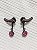 Ear Jacket Com Pedra Kunzita - Lapidação Especial e Micro Cravação Zircônia Cristal - Banho Ródio Negro - Semijoia de Luxo - Imagem 8