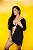 Chemise Ilhabela  curta/ preto - Imagem 1
