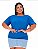 BLUSA  PLUS SIZE MANGA DOBRADA - Imagem 3