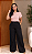 CALÇA DE LINHO PANTALONA PRETO - Imagem 1