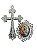 Nossa Senhora do Guadalupe Kit cruz e entremeio para confecção de terços - Imagem 1