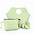 KIT FEMME VERDE | Bolsa Prática | Necessaire Carteira | Porta Batom com Espelho Integrado - Imagem 1